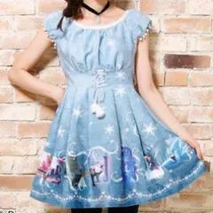 美品 シークレットハニー ディズニー アナ雪 Frozen ワンピース コスプレ