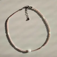 淡水パール ビーズネックレス ハンドメイド