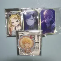 «バラ売り可»ビビバス鏡音リン東雲彰人白石杏 スクエア缶バッジ アクリルチャーム