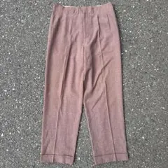 スラックス 50s 希少 カスリ 50's 60's UNKNOWN 絣柄 タックスラックス ブラック ブルー