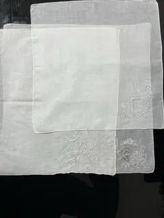 未使用 スワトウ手刺繍ハンカチ❤️