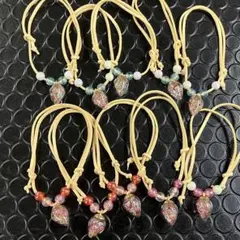 トリミングチョーカー　雫キラキラ（ビーズカラー混合）