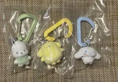 サンリオ　カラフルカラビナマスコットチャーム　ポチャッコ　プリン　シナモロール