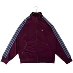 ☆7279 美品 adidas トラックトップ ジェンダーニュートラル マルーン