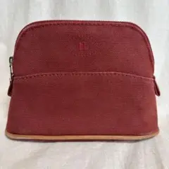 エルメス　ポーチ　レッド　ミニ