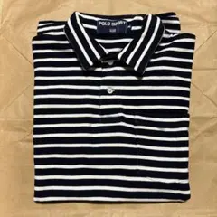 POLO SPORT 半袖ポロシャツ M ネイビー/ホワイトストライプ