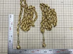 ネックレス　アクセサリー　チェーン　金色　2本セット