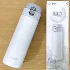 〈TIGER・480mL〉ステンレス製 夢重力ボトル スノーホワイト 約190gのサムネイル