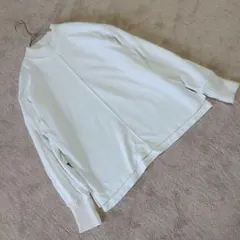 【ページボーイ】 (F) 長袖トレーナー スウェット シンプル カジュアル 白