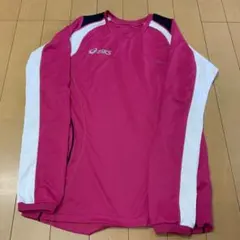 X1289 ピンク ホワイト S asics スポーツ　ピステ　レディースのサムネイル