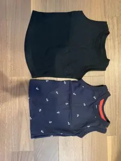 ノースリーブタンクトップ2枚セット