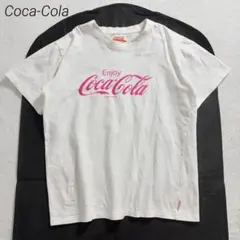 Coca-Cola/半袖Tシャツ/綿100/古着/シンプル/ホワイト/Mのサムネイル