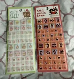 正規品モンチッチ カットピースシール 2枚セット タイルシール　カミオジャパン