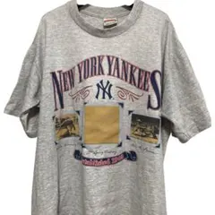 90s USA製 Nutmeg MLB ニューヨークヤンキース Tシャツ L