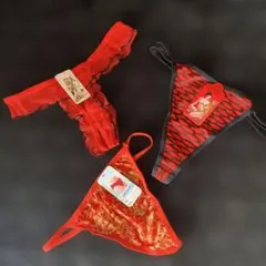 Tバック レディース ショーツ 透ける　3枚セット