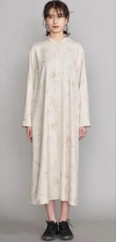 BEAUTY&YOUTH フラワープリントシャツワンピース