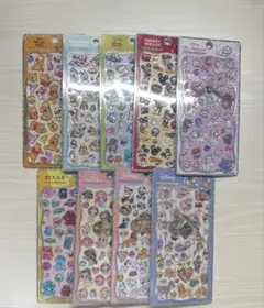 ディズニー プチドロップステッカー シール 9種セット