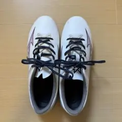 ミズノアルファ サッカースパイク 23cm ホワイト MIZUNO
