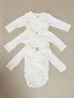 H&M オーガニックコットン ロンパース サイズ：60