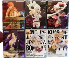 ワンピース　ルフィ ボニー ナミ ハンコック　フィギュア6個セット