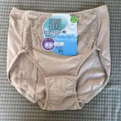 LLサイズ/モカ/綿ストレッチ/ショーツ/潤/ヒアルロン酸加工/立体パターン/