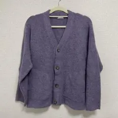 【即購入◎】【美品】GU 長袖カーディガン パープル M
