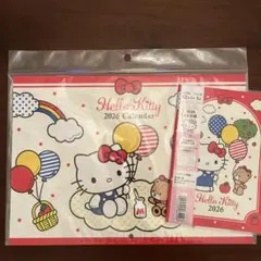 Hello Kitty 2026年 B5壁掛けカレンダー、手帳セット