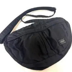 PORTER タンカーブラック ショルダー美品ハーフムーン