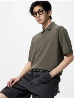 ウォッシャブルニットポロセーター半袖