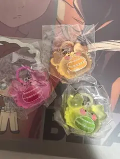 かにかにくらぶ　クリアめじるしチャーム　3点セット