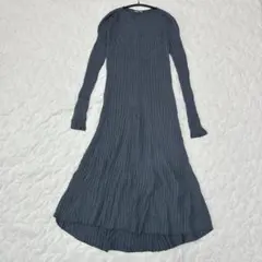 ［UNIQLO U］リブニットワンピース(M)毛100%✨ シンプル