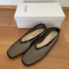 極美品☆REMME レメ メッシュ フラットシューズ パンプス Vカット 24