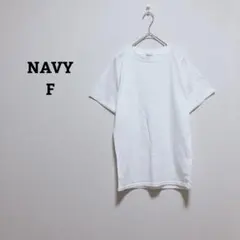ネイビー　Ｔシャツ　綿混　薄手　シンプル　カジュアル　透け感　半袖　ストレッチFのサムネイル