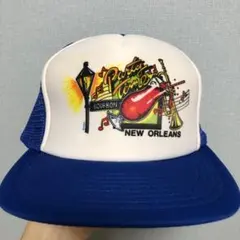 90s ヴィンテージキャップ　企業ロゴ　メッシュ　ツートン　USA アメリカ
