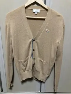 MAISON KITSUNÉ カシミヤ混 Vネックカーディガン XS ベージュのサムネイル