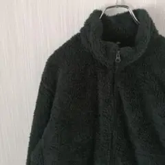 UNIQLO　ユニクロ　ボアフリースジャケット　メンズ　グリーン