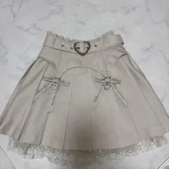 ダブルリボンプリーツスカパン