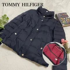 トミーヒルフィガー　ダウンジャケット　M インナーカフス　ダークネイビー