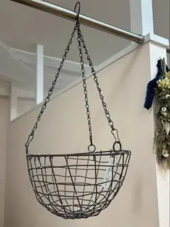 【吊り下げタイプ】金属製ワイヤーバスケット（60cm）のサムネイル