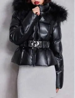 GYDAレザーダウンジャケット・ベルトなし