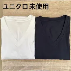 新品未使用 ユニクロ ドライカラーVネックTシャツ M 2枚セット