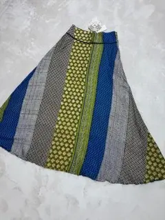 タグ付き　ロングフレア　スカート　サイズM大きめ