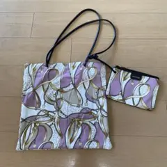UNTITLED スカーフ柄　バッグ　美品