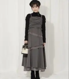 WILL SEIFCTION ギャザーキャミワンピ