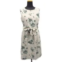 【値下げ】ロペピクニック　ワンピース　リボン　花柄　くすみピンク