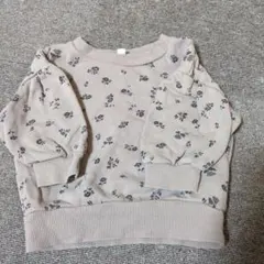 花柄ベージュスウェット