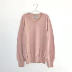 GAP セーター　イタリアンメリノウール　ピンク　Vネック　シンプル