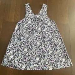 花柄　チュニックエプロン　M〜Lのサムネイル