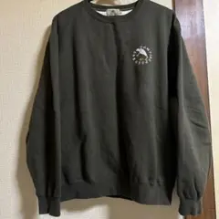 カーキ　スウェット　裏起毛