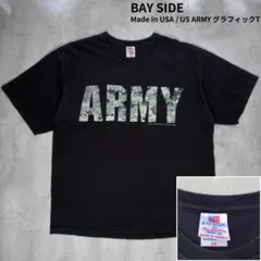 【BAYSIDE】USA製 U.S.ARMYオフィシャルライセンス Tシャツ